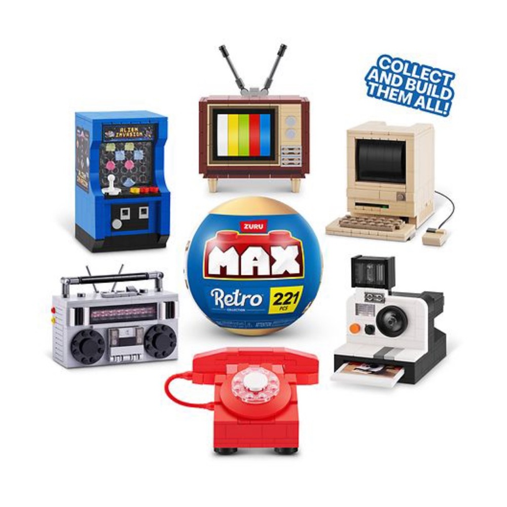 Television  (TV) 
Zuru Max Premium Retro Building Bricks Collection